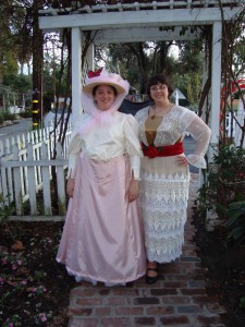 Cindy and Kali at tea
