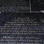Jane Austen's Grave at Winchester Cathedral Jane Austen's Grave at Winchester Cathedral