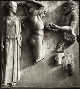 Athena in classical peplos